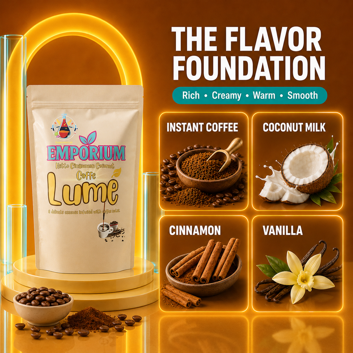 Keto Cinnamon Coconut Coffee LUME | Ritual Diario