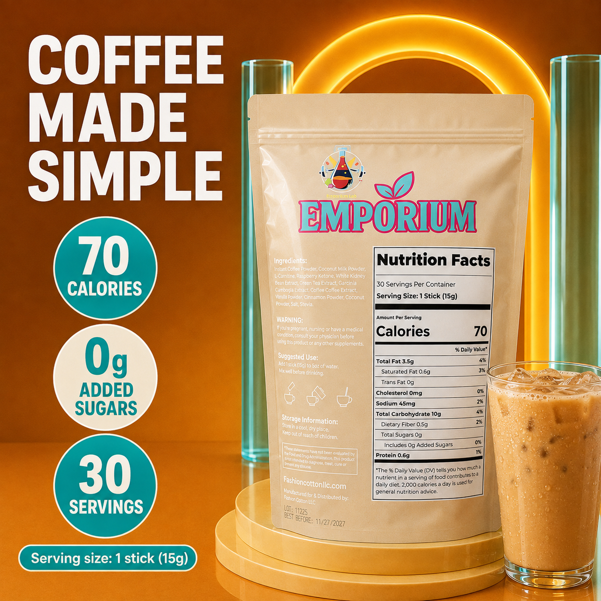 Keto Cinnamon Coconut Coffee LUME | Ritual Diario