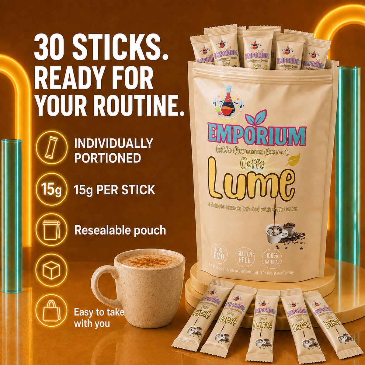 Keto Cinnamon Coconut Coffee LUME | Ritual Diario